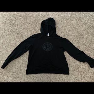 Pure Barre cropped blackout hoodie